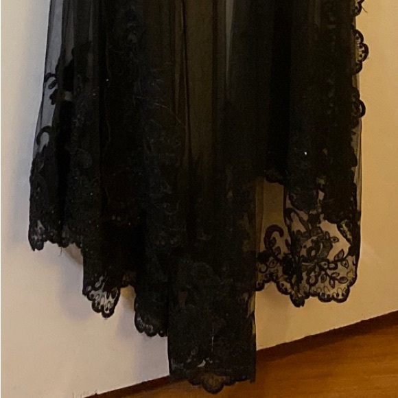 Jonathan Kayne Black Detachable Cape For Formal Size 4 Never Worn - Picture 6 of 6
